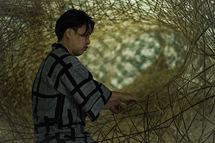 竹工芸家・四代田辺竹雲斎インスタレーション映像制作