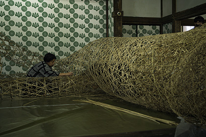 竹工芸家・四代田辺竹雲斎インスタレーション映像制作