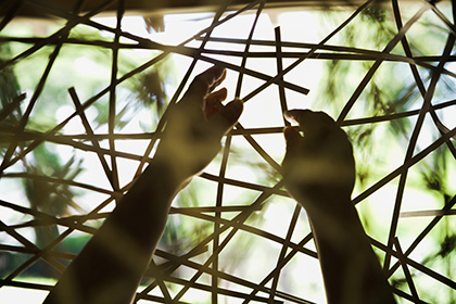 竹工芸家・四代田辺竹雲斎インスタレーション映像制作